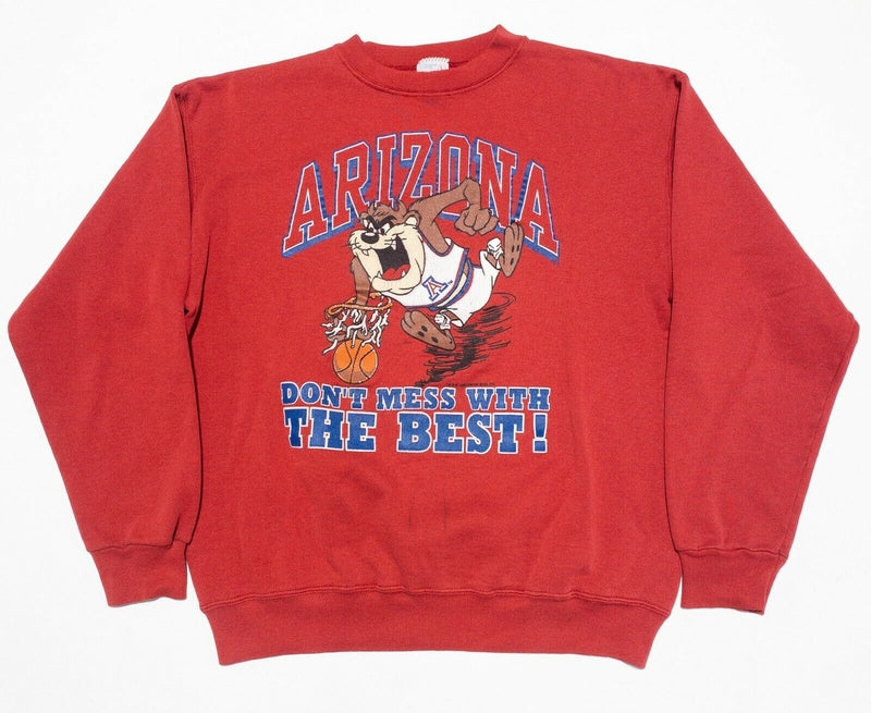 Arizona Wildcats Basketball Taz Tasmanian Devil 90s Artex Sweatshirt Men's Large