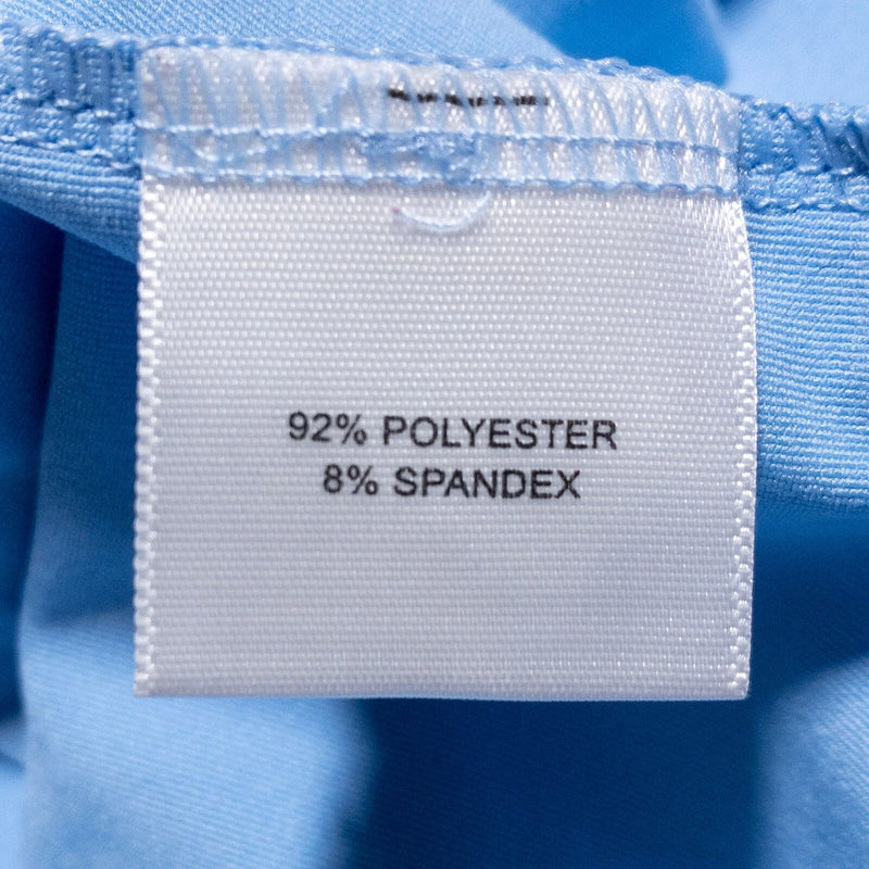 Peter Millar Summer Comfort Golf Polo Men's Large Solid Light Blue Shirt Wicking