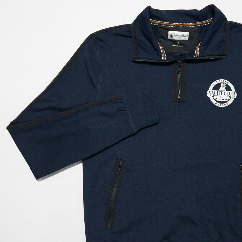 Disney Parks Men's Small Yacht Club Resort Navy Blue 1/4 Zip Pullover Jacket