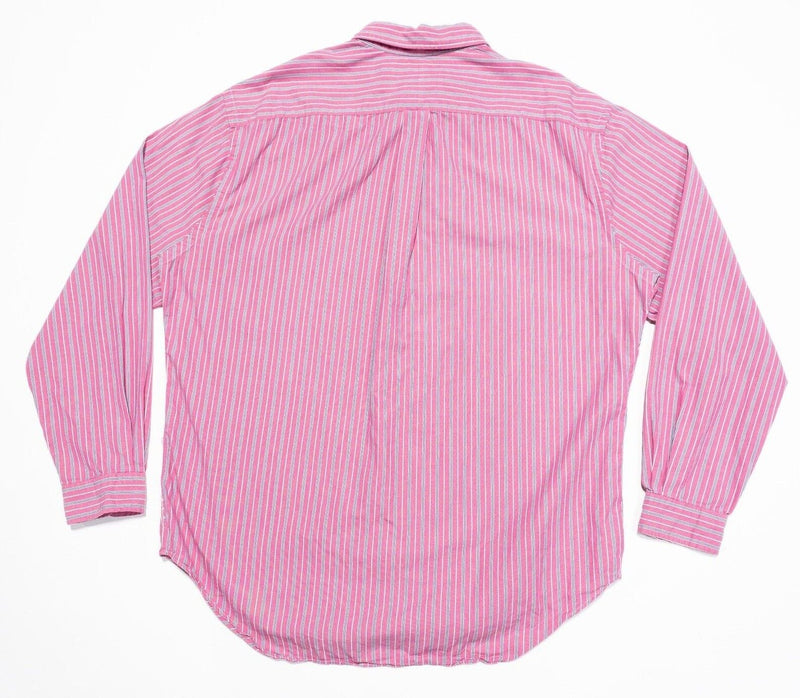 Polo Ralph Lauren 2XLT Long Sleeve Shirt Men's Classic Fit Pink Striped Button