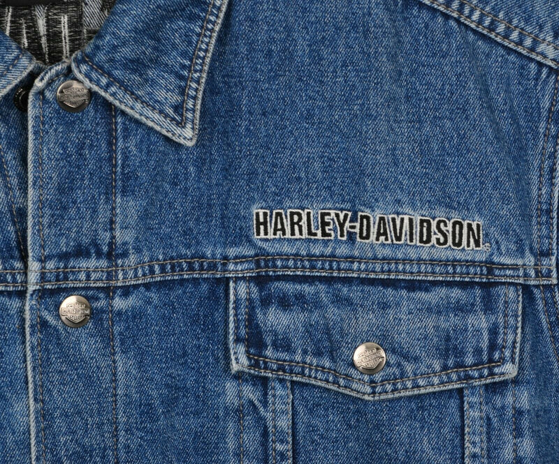 Harley-Davidson Men's Sz 3XL 105th Anniversary Edition Snap Denim Trucker Jacket