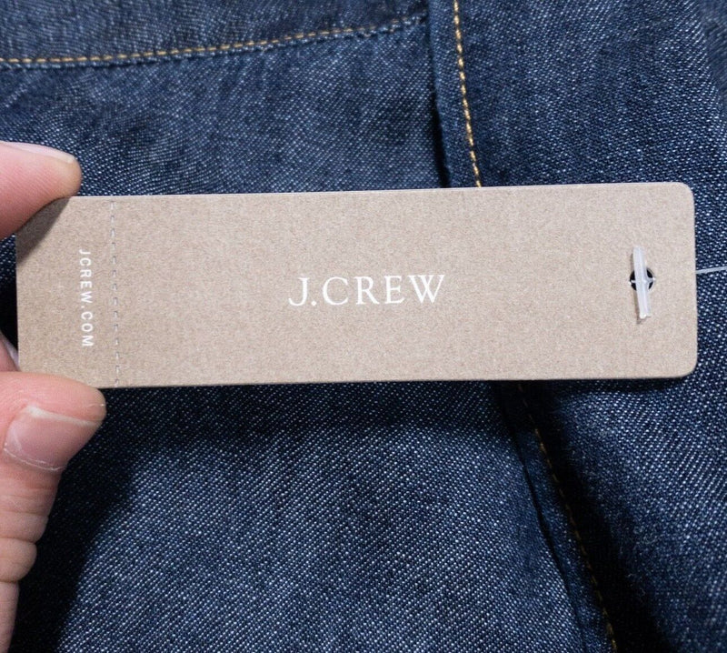 J. Crew Denim Shirt 2XL Slim Fit Men's Jeans Indigo Long Sleeve Button-Down