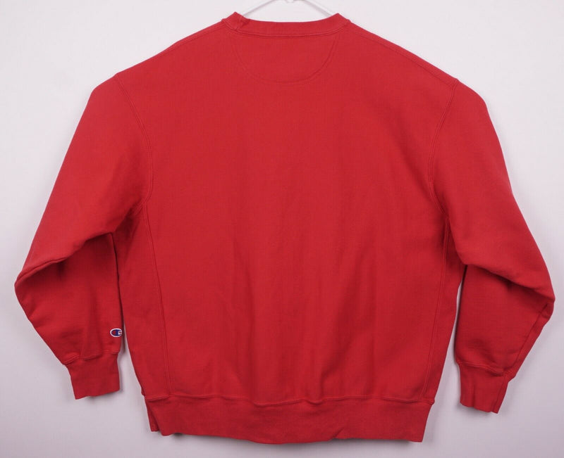 Wisconsin Badgers Men's XL Champion Reverse Weave Red Crew Neck Sweatshirt