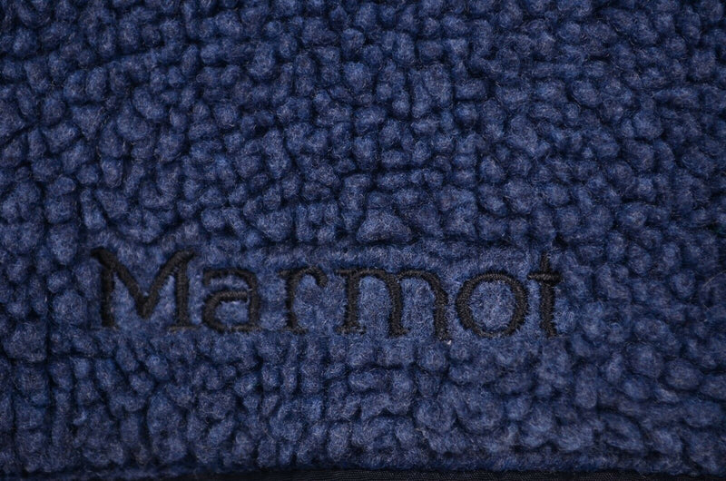 Marmot Men's Sz XL Blue Fuzzy Fleece Jacket