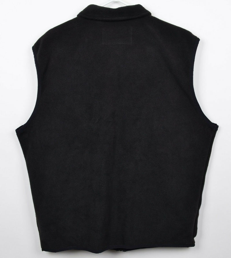 Northwestern Wildcats Men's Large Adidas Team Issue Black Full Zip Fleece Vest