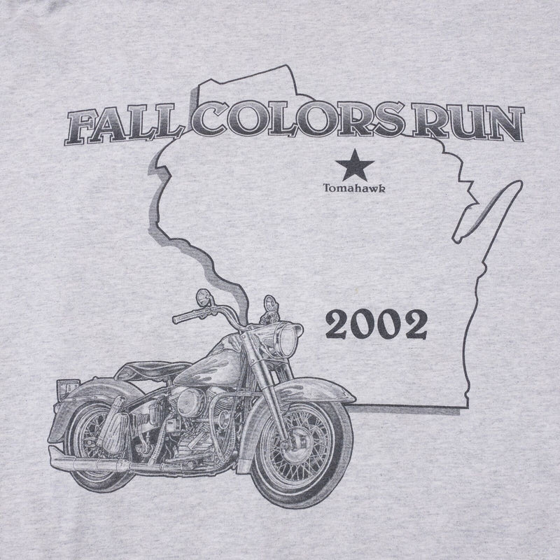 Vintage Harley-Davidson T-Shirt Men's XL Y2K Biker Rally Bear 3D Gray