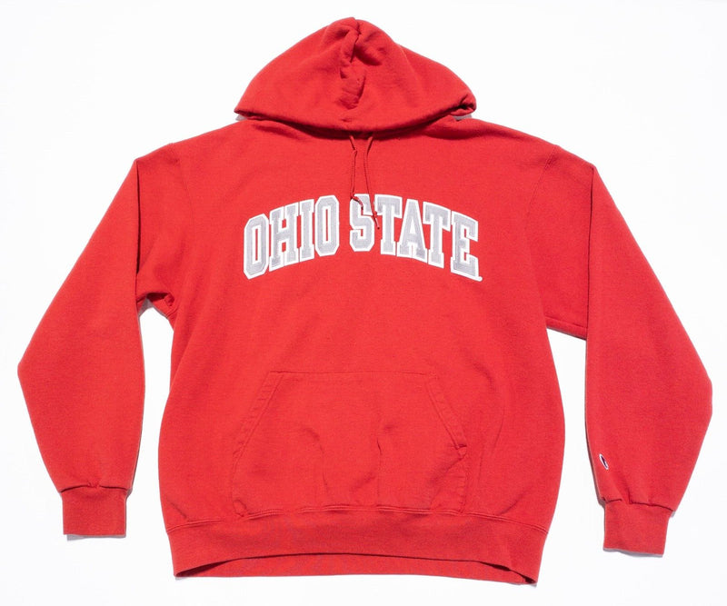 Ohio State Hoodie Men's Large Champion Buckeyes College NCAA Pullover Red Eco