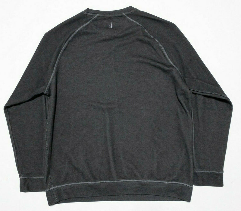 johnnie-O Shields Crewneck Sweatshirt Solid Gray Pullover Modal Men's Large