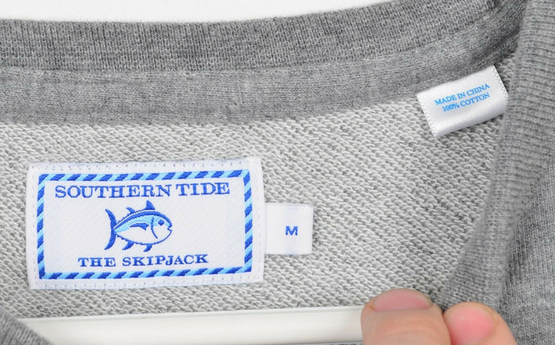 Southern Tide Men’s Medium Skipjack Heather Gray Crewneck Pullover Sweatshirt