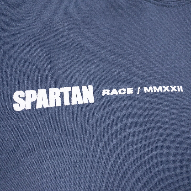 Spartan Race Hoodie Men's Large Pullover Sweatshirt Blue 2022 Obstacle Race