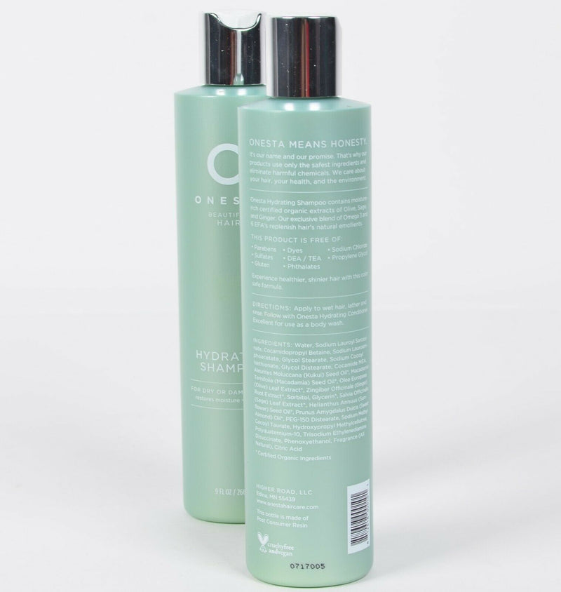 Onesta Hydrating Shampoo - 9 fl oz (2 Pack) For Dry or Damaged Hair