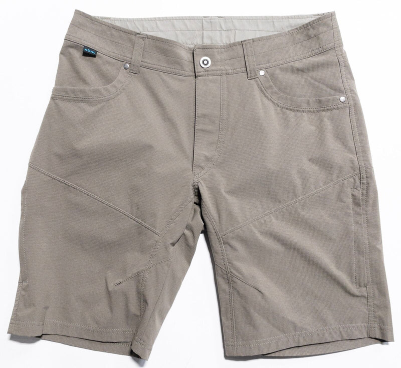 Kuhl Cargo Shorts Men's 34 Beige/Brown Shift Amphibia Short Wicking Stretch