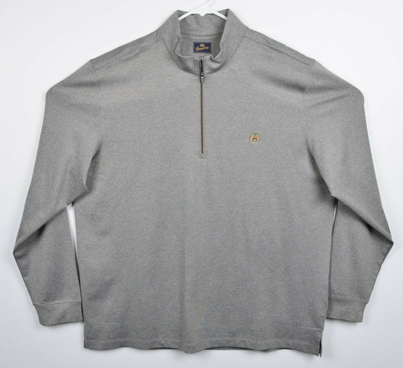 Tourney Men’s XL 1/4 Zip Heather Gray Trophy Logo Golf Lightweight Jacket