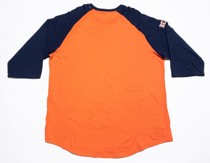 Chicago Bears Mitchell & Ness Raglan T-Shirt Men's 3XL Throwback Orange Blue NFL