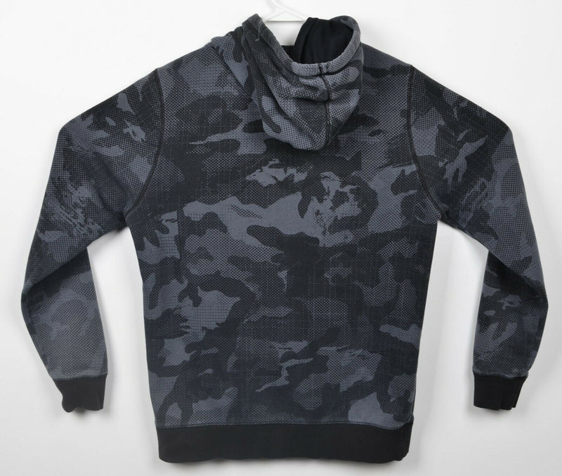 Under Armour Men's Small Fitted Gray Camouflage UA ColdGear Hoodie Sweatshirt