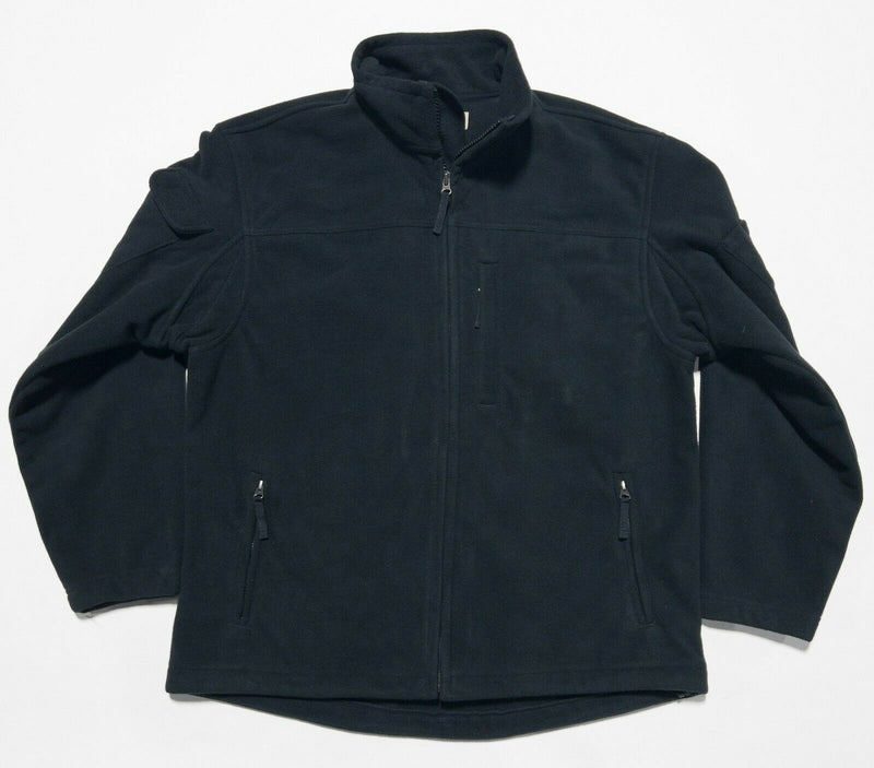 Duluth Trading Co. Men's Large Solid Black Fleece Casual Work Shoreman Jacket