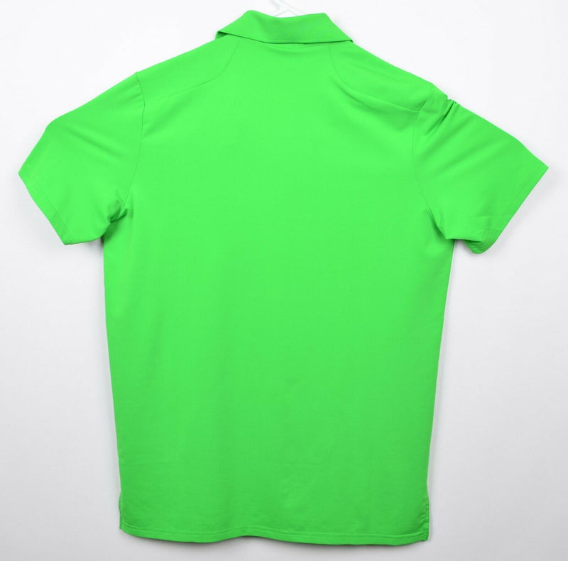 RLX Ralph Lauren Men's Sz Medium Lime Green Logo Golf Polo Shirt NWT