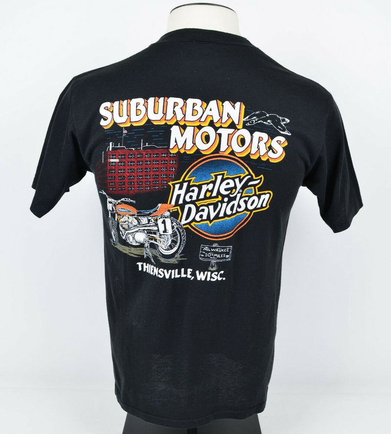 Vintage 1988 Harley-Davidson Men's Large 85th Anniversary Double-Sided T-Shirt