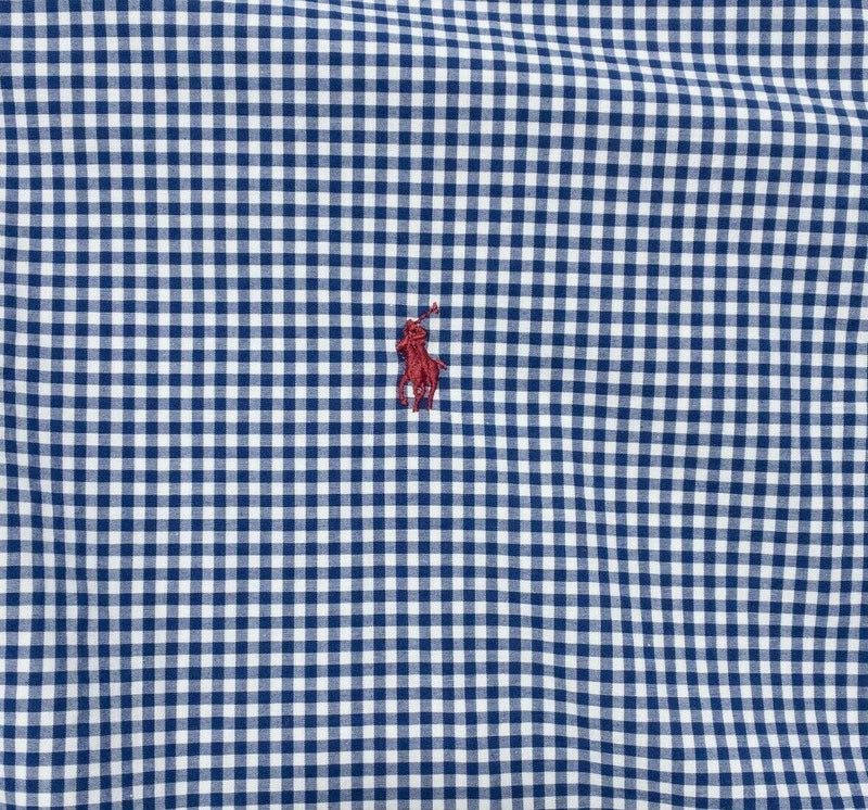 Polo Ralph Lauren Men's 3XLT (3XL Tall) Blue White Check Button-Down Shirt