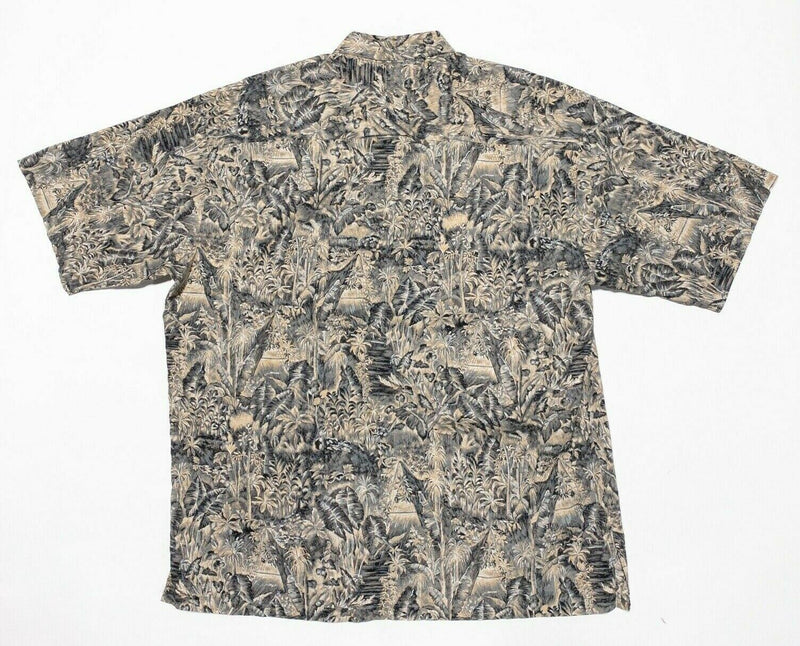 Tori Richard Hawaiian Shirt XL Men's Cotton Lawn Floral Print Vintage 90s Aloha