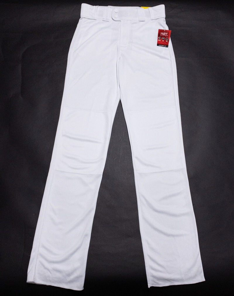 Rawlings Baseball Pants Men's Medium Premium Straight Solid White Wicking BPU150