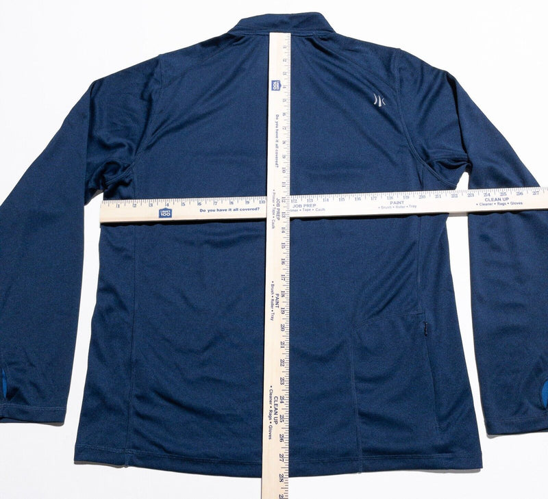 Rhone 1/4 Zip Men's XL Pullover Midlayer Polartec Blue Wicking Stretch