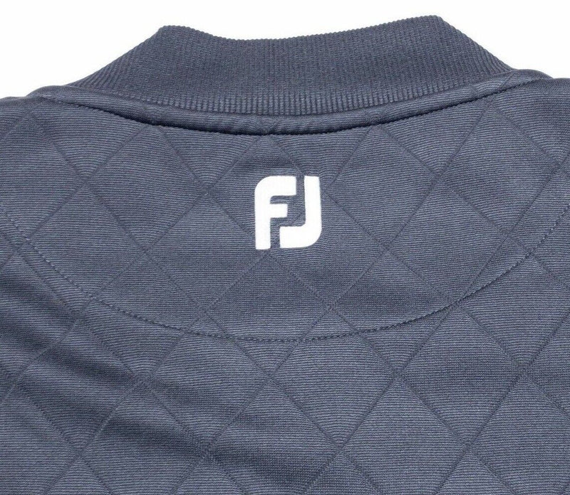 FootJoy Golf Vest Men's 2XL Full Zip Knit Solid Gray Polyester Wicking Stretch