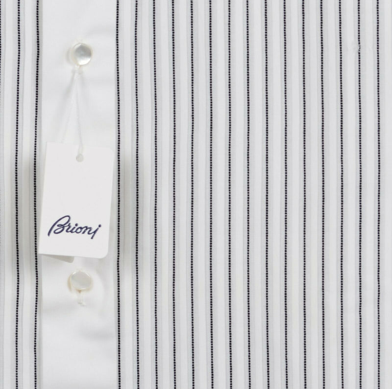 Brioni Men's 16R Tuxedo White French Cuff Wing Tip Collar Formal Dress Shirt