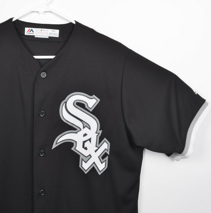 Chicago White Sox Men's Sz Medium Majestic CoolBase Black Sewn Baseball Jersey