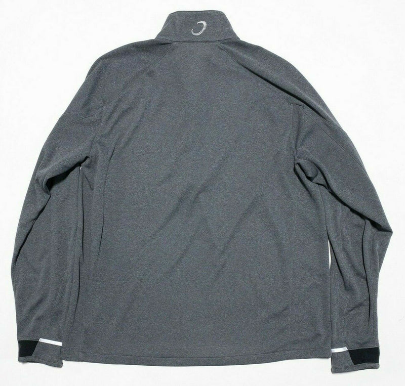 Zero Restriction 1/4 Zip Golf Jacket Wicking Heather Gray Men's Large