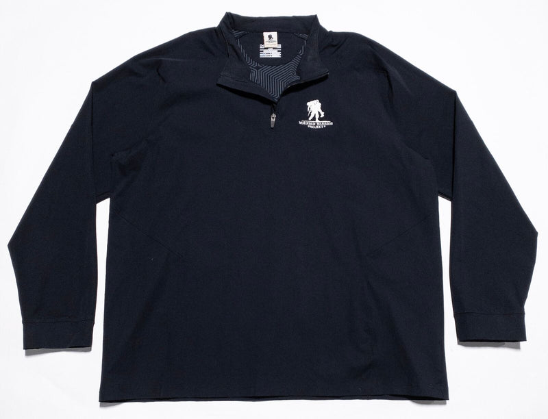 Under Armour Wounded Warrior Project Jacket Men's 3XL Pullover 1/4 Zip Black