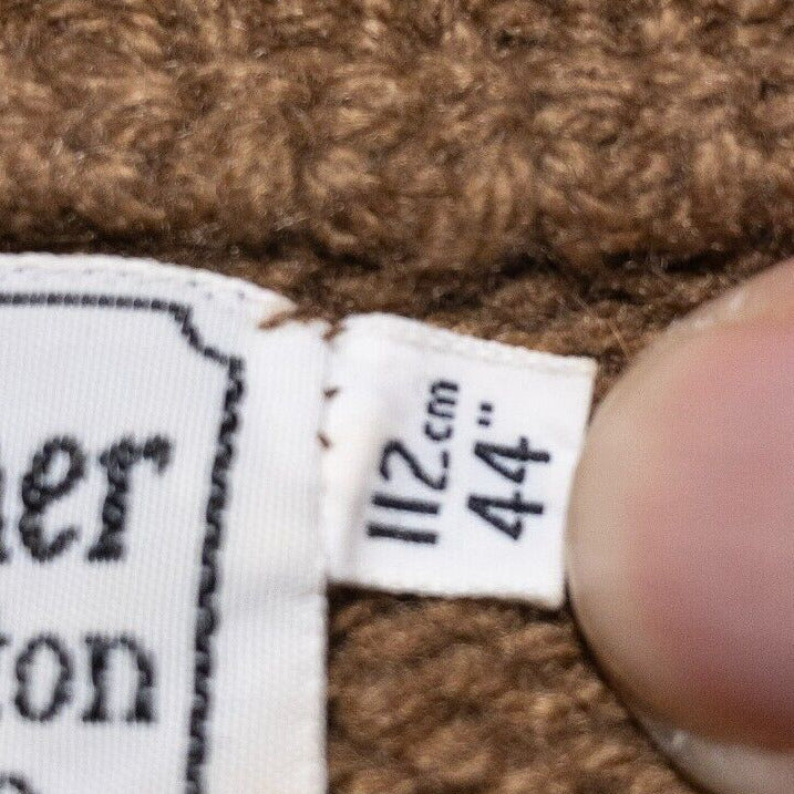 S. Fisher Burlington Arcade Cashmere Sweater Men's 44" Vintage Knit Hand Framed