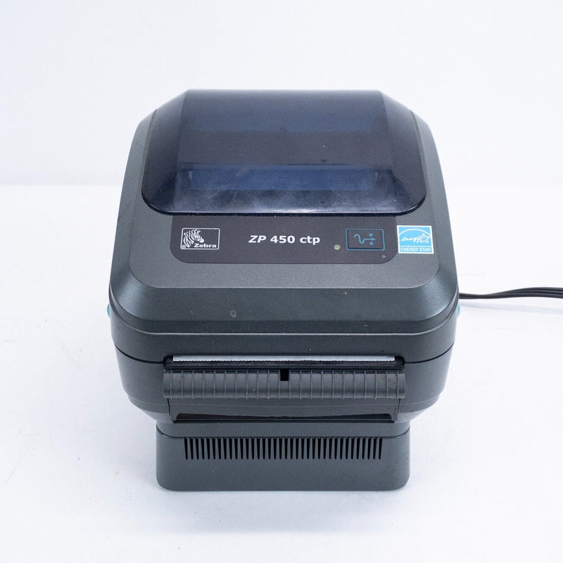 Zebra ZP 450 CTP Direct Thermal Label Printer with Power Supply FOR PARTS