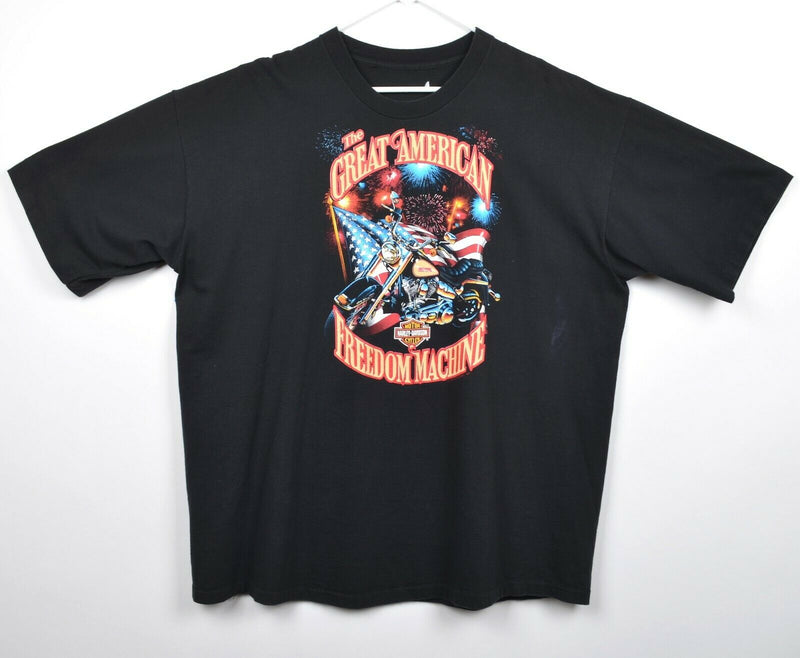 Vintage 1991 Harley-Davidson Men's 2XL+? Great American Freedom Machine T-Shirt