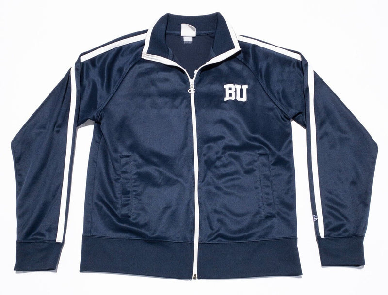 Boston University Track Jacket Adult Large Champion Full Zip College Navy Blue