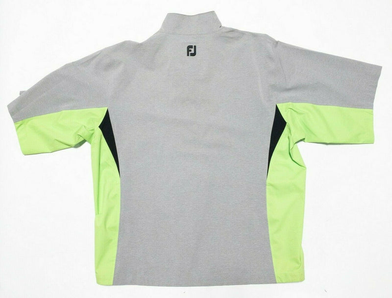 FootJoy DryJoys HydroLite Windshirt Jacket Golf Wind Half-Zip Gray Men's Large