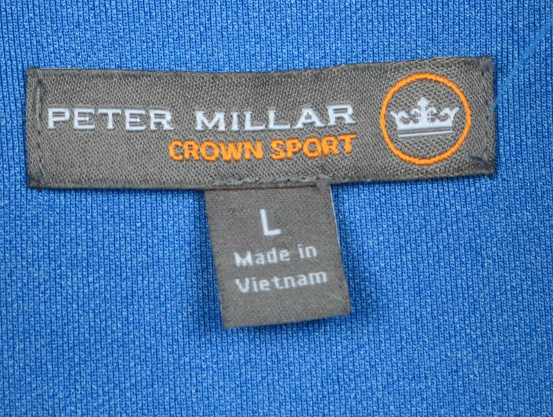 Peter Millar Men's Sz Large Crown Sport Blue 1/4 Zip Lightweight Golf Jacket