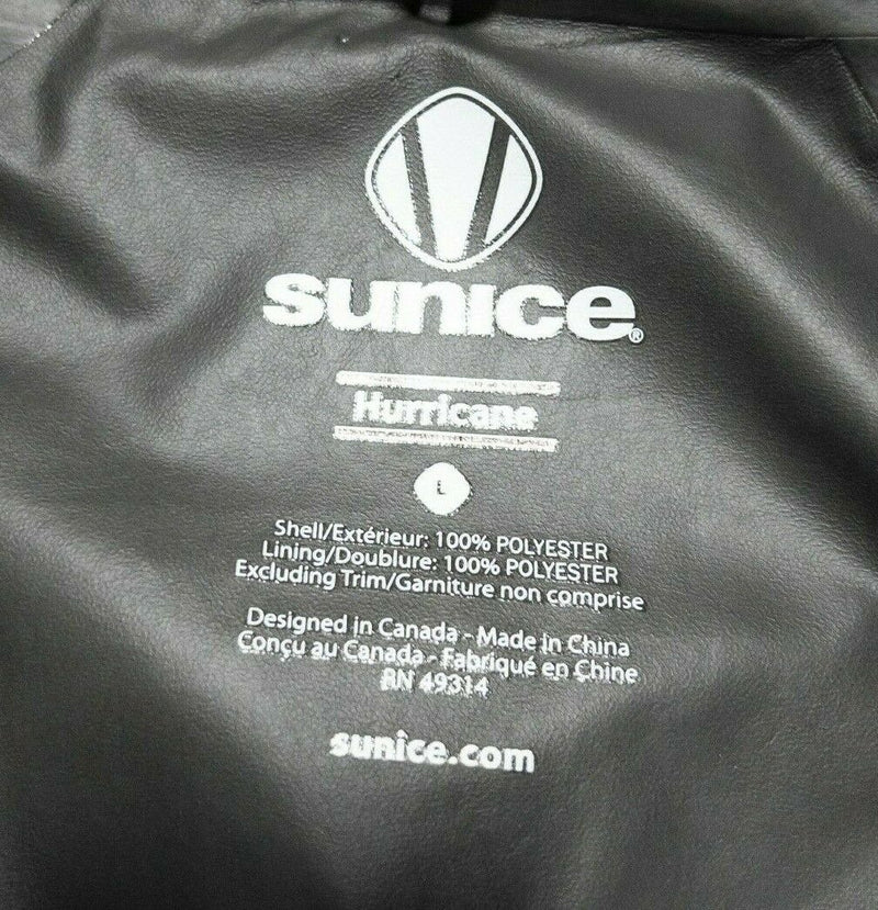 Sunice Gore-Tex Men's Large Hurricane Black Full Zip Wind Rain Golf Jacket