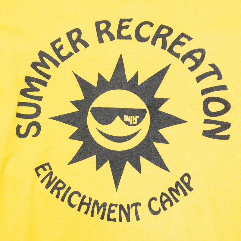 Vintage Summer Camp T-Shirt Men's XL Yellow Single Stitch 80s Screen Stars