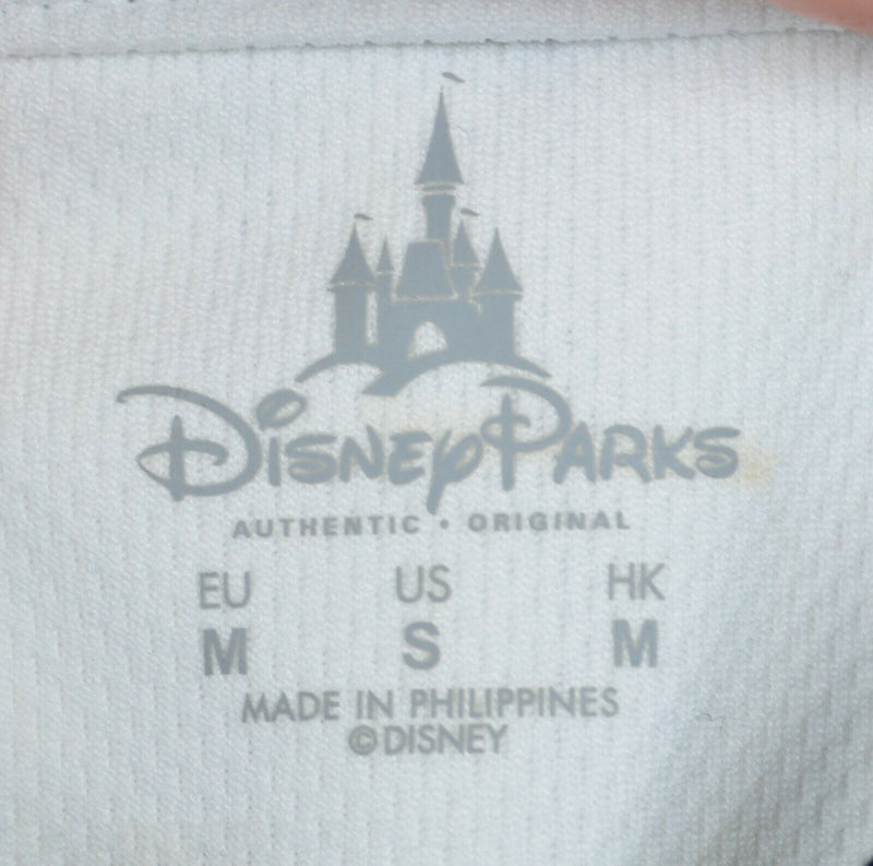 Mickey State Men's Sz Small Disney Parks White Pinstriped Baseball Jersey