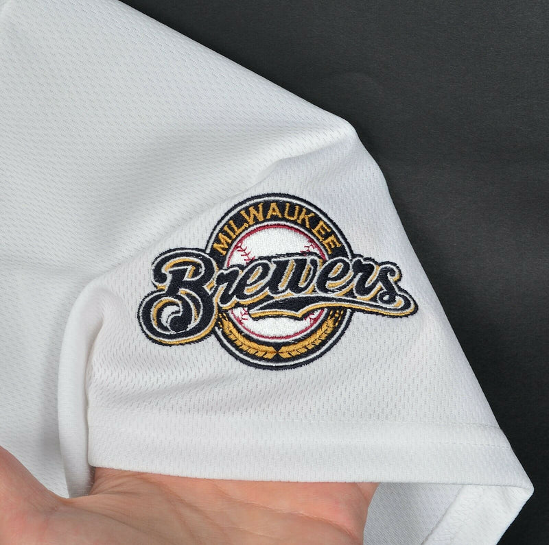 Associated Bank Men's Large Milwaukee Brewers Ballpark Banker Baseball Jersey