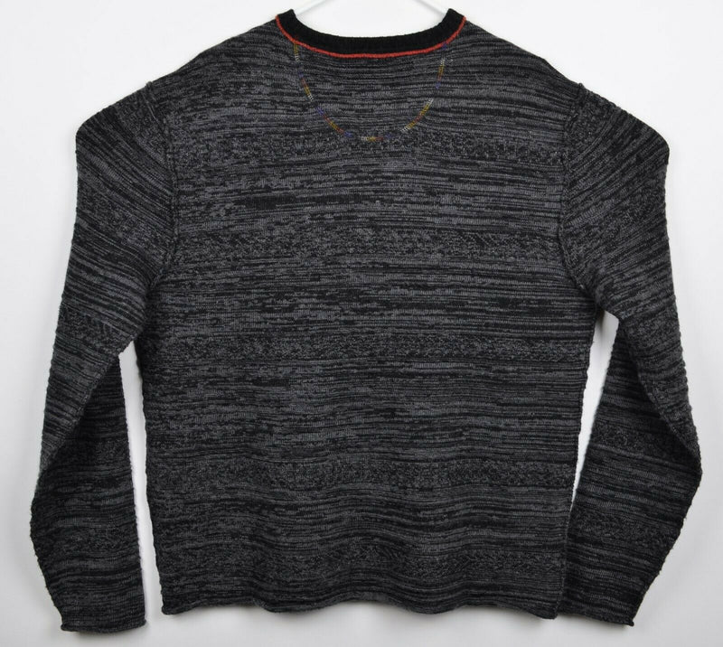 Carbon 2 Cobalt Men's XL Viscose Wool Blend Black Gray Pullover Crewneck Sweater