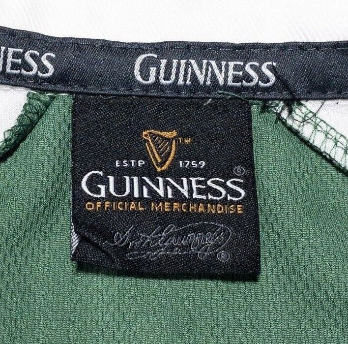 Guinness Rugby Shirt Fits Men's 2XL Irish Ireland Green Short Sleeve Beer