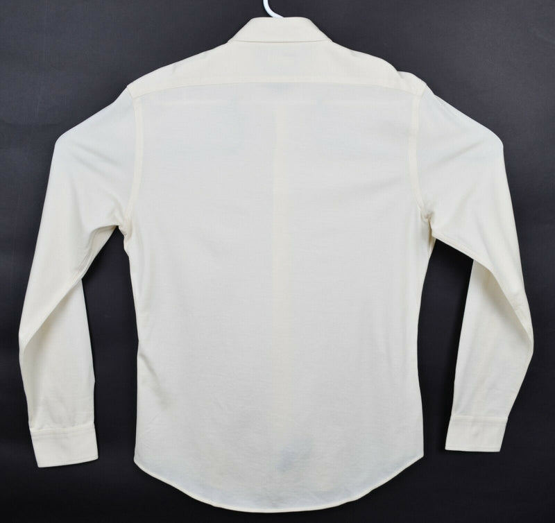 Ralph Lauren Black Label Men's Medium Essex Cream RLPL Button-Front Shirt $295