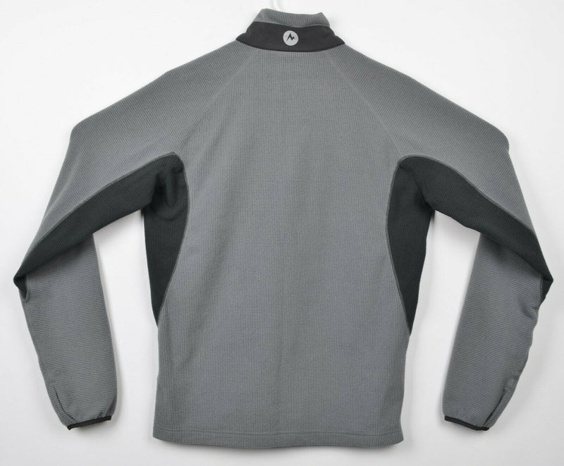 Marmot Men’s Small Half Zip Gray Black Long Sleeve Pullover Base Layer Top