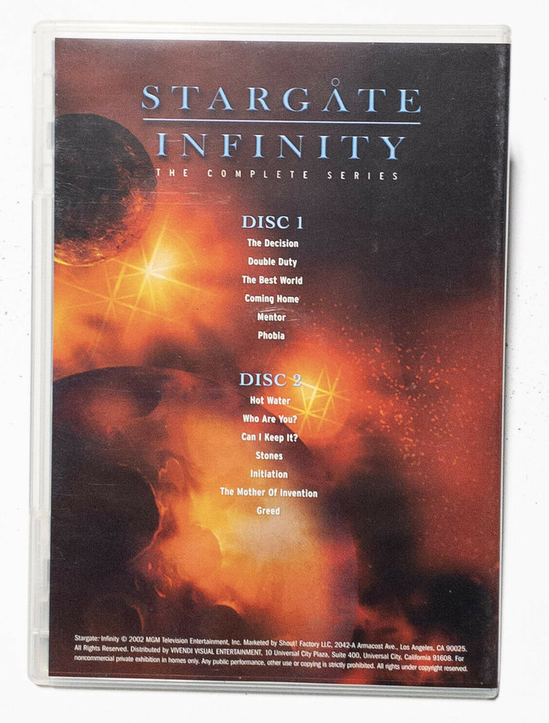 Stargate Infinity: The Complete Series 4 Disc DVD Box Set