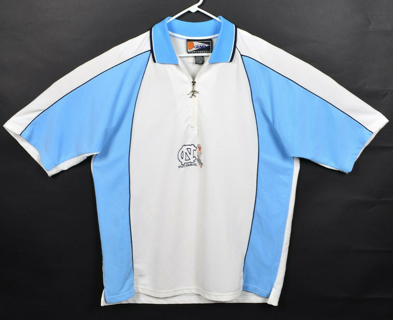 North Carolina Tar Hells Men's XL And1 Collegiate UNC 90s 1/4 Zip Warm-Up Shirt