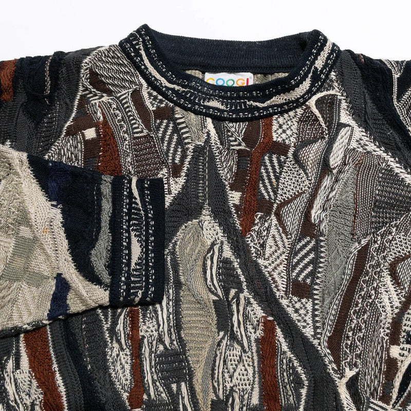 COOGI Sweater Men's Large Pullover Vintage 90s Textured 3D Biggie Australia
