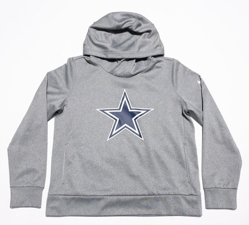 Nike Dallas Cowboys Hoodie Women's Medium Pullover Sweatshirt Gray NFL Football