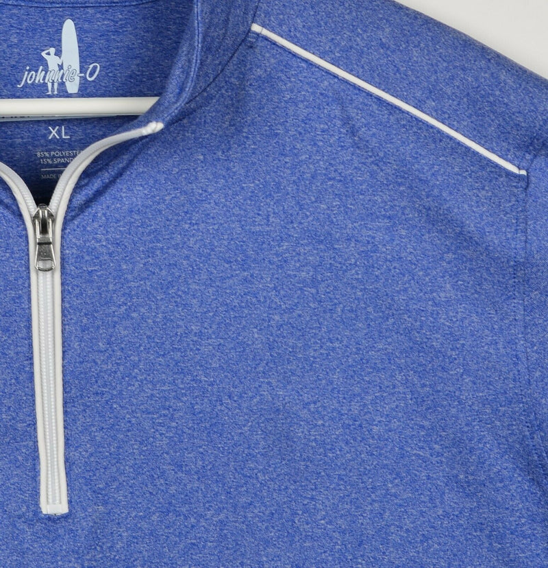 Johnnie-O Men's XL Prep-Formance 1/4 Zip Heather Blue Performance Golf Jacket